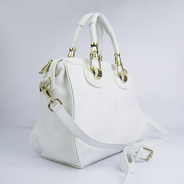 Replica Hermes New Arrival Double-duty leather handbag White 60669
